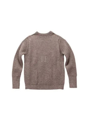 ANDERSEN Navy Crew Neck Natural Taupe - ANDERSEN-ANDERSEN - BALAAN 1