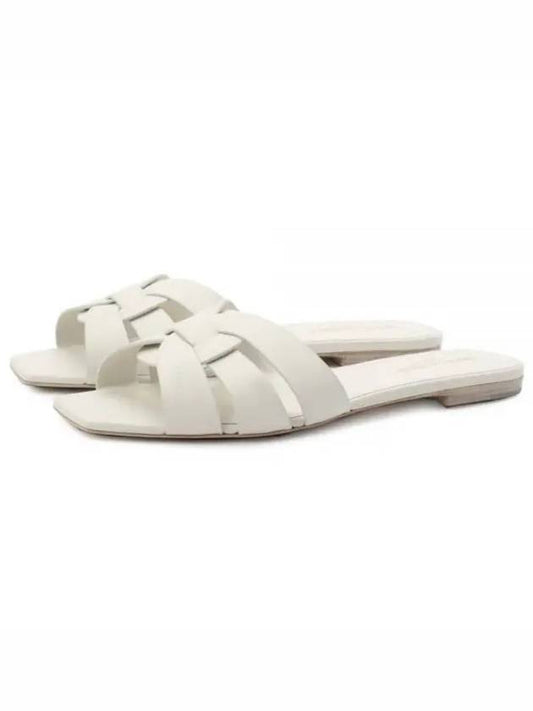 Tribute Sandals White - SAINT LAURENT - BALAAN 2