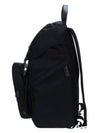 Re-Nylon Saffiano Leather Backpack Black - PRADA - BALAAN 4