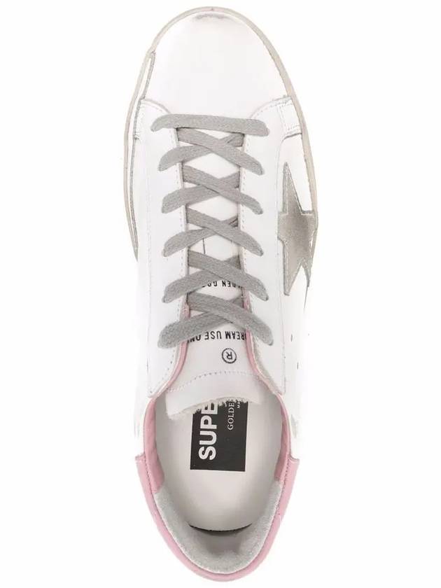 Superstar White Pink Heel Tab Sneakers - GOLDEN GOOSE - BALAAN 5