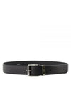 Engraved Loop Leather Belt Black - DIOR - BALAAN 2