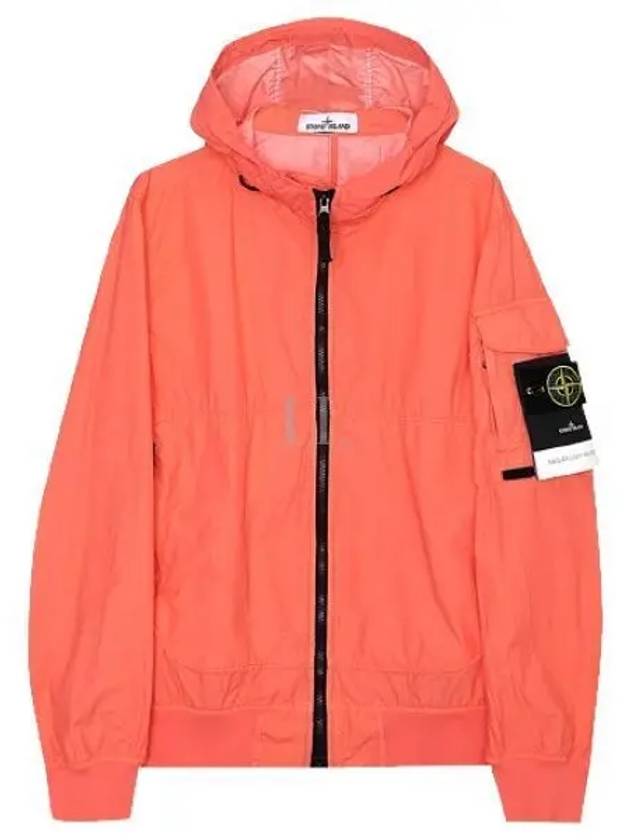 Men's Wappen Patch Naslan Watro Hooded Jacket Orange - STONE ISLAND - BALAAN 2