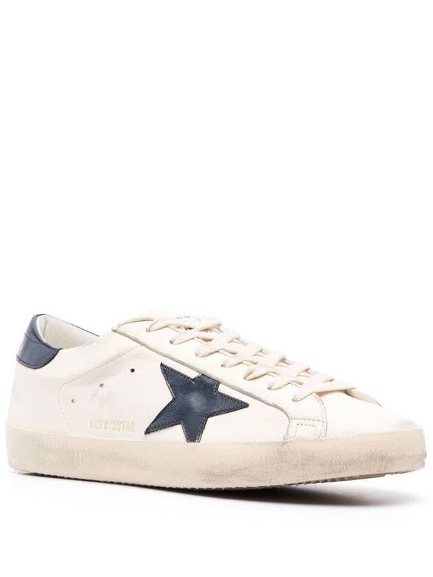 Superstar Beige Night Blue Heel Tab Sneakers - GOLDEN GOOSE - BALAAN 5