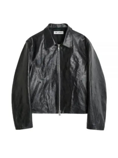 MINI JACKET Top Dyed Black Leather W4239MT - OUR LEGACY - BALAAN 1