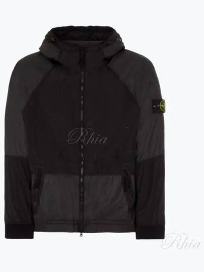 Nylon Metal Watro-TC Hooded Jacket Black - STONE ISLAND - BALAAN 2