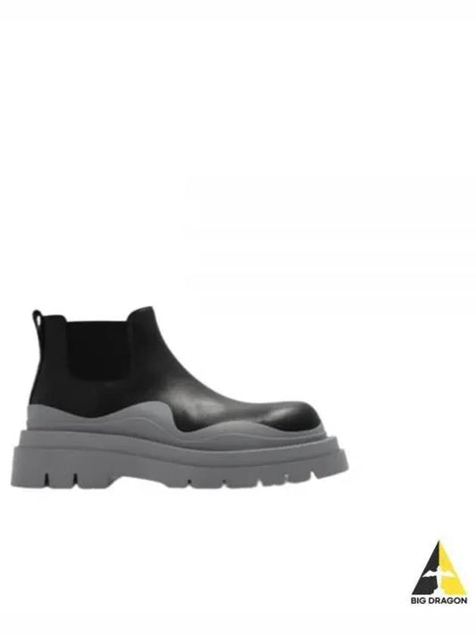 Tire Ankle Chelsea Boots Black Grey - BOTTEGA VENETA - BALAAN 2