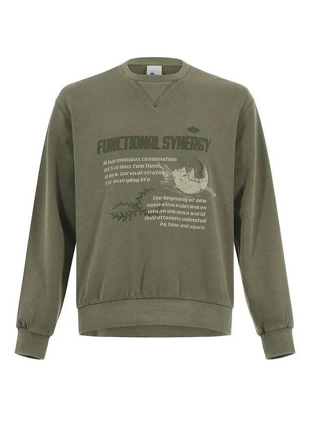 pigment sweatshirt khaki - OFFGRID - BALAAN 1