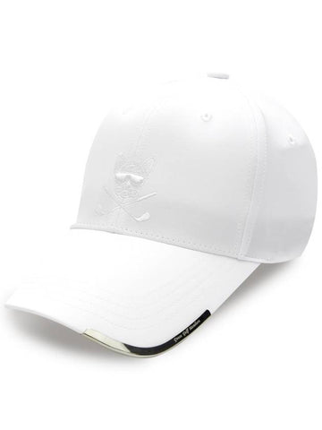 XClub Pro Fitted Metal White Golf Hat GVBC23SB14W - GVOSS - BALAAN 1