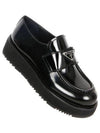 Brushed Leather Loafers Black - PRADA - BALAAN 2