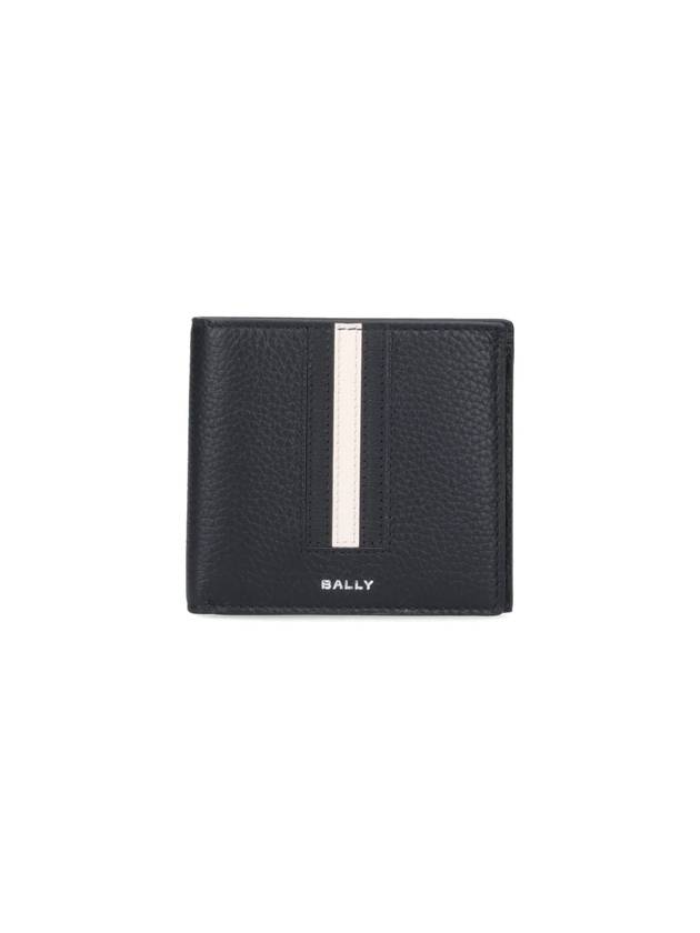 logo bifold wallet black - BALLY - BALAAN 1