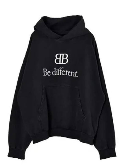 BB Logo Hoodie Black - BALENCIAGA - BALAAN 2