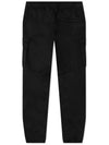 Stretch Cotton Wool Satin Cargo Pants Black - STONE ISLAND - BALAAN 4