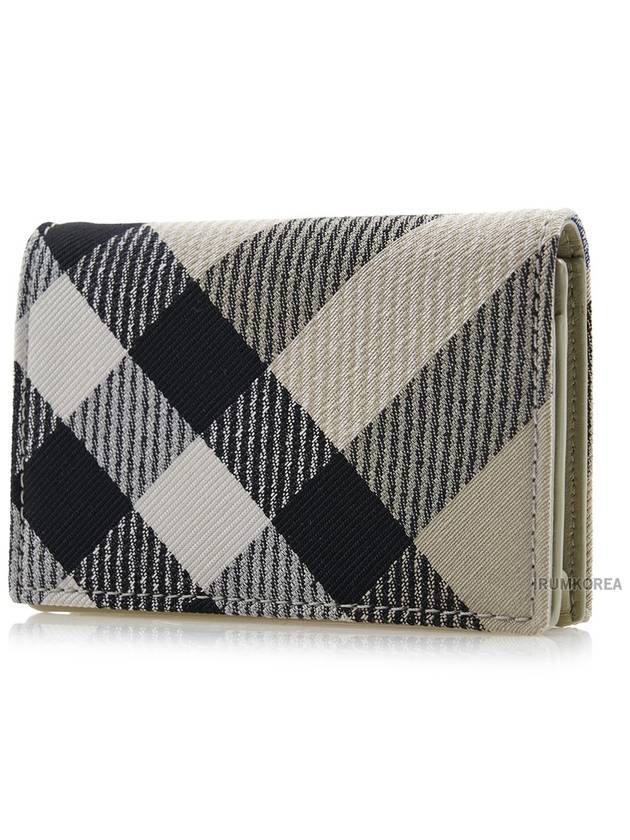 Check Pattern Card Wallet Beige - BURBERRY - BALAAN 3