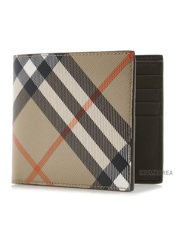 Check Half Wallet Beige - BURBERRY - BALAAN 2