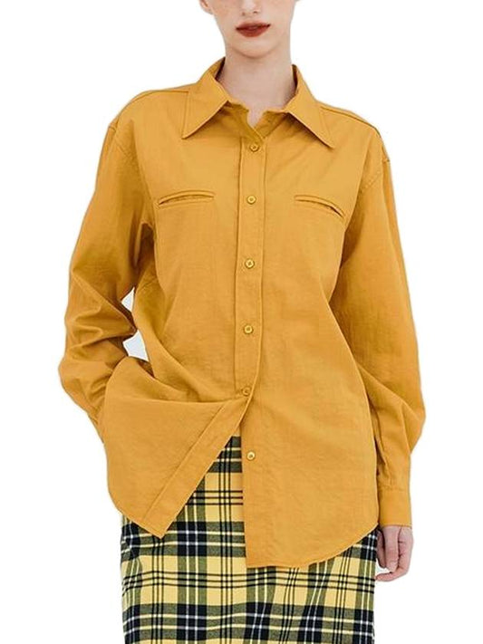Double Leaf Color Shirt Yellow - KOOKEESEE - BALAAN 1