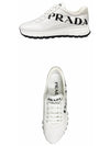 1E552L 2OGE F0009 Logo Nylon Gabardine Low Sneakers White Women Shoes TJ - PRADA - BALAAN 4