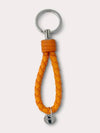 Intrecciato Leather Key Holder Orange - BOTTEGA VENETA - BALAAN 3
