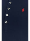 Women's Julie Embroidered Logo Short Sleeve Polo Shirt Navy - POLO RALPH LAUREN - BALAAN 4