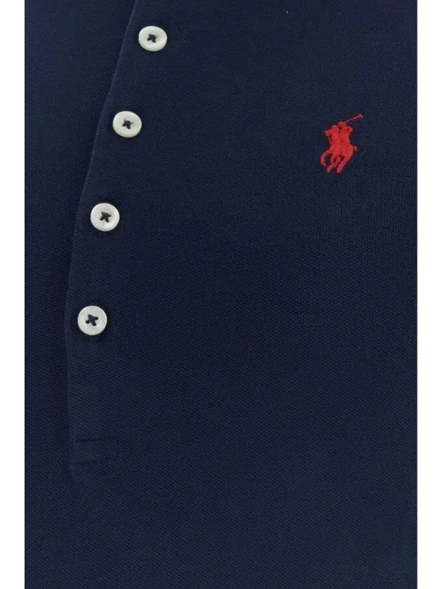 Women's Julie Embroidered Logo Short Sleeve Polo Shirt Navy - POLO RALPH LAUREN - BALAAN 4