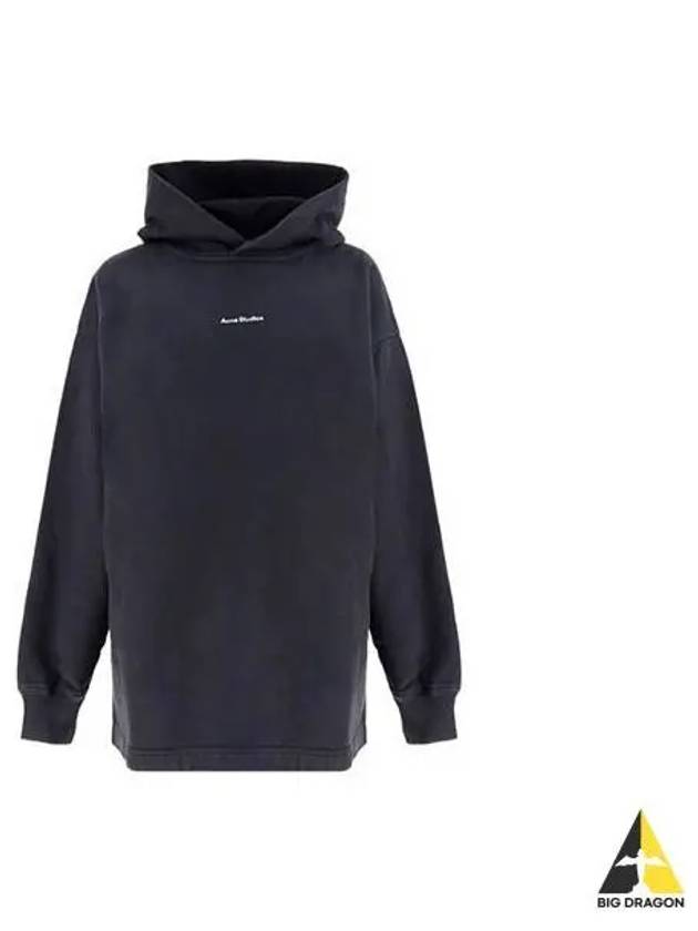 Women s Small Logo Printing Hooded Long Sleeve Black AI0083 - ACNE STUDIOS - BALAAN 1