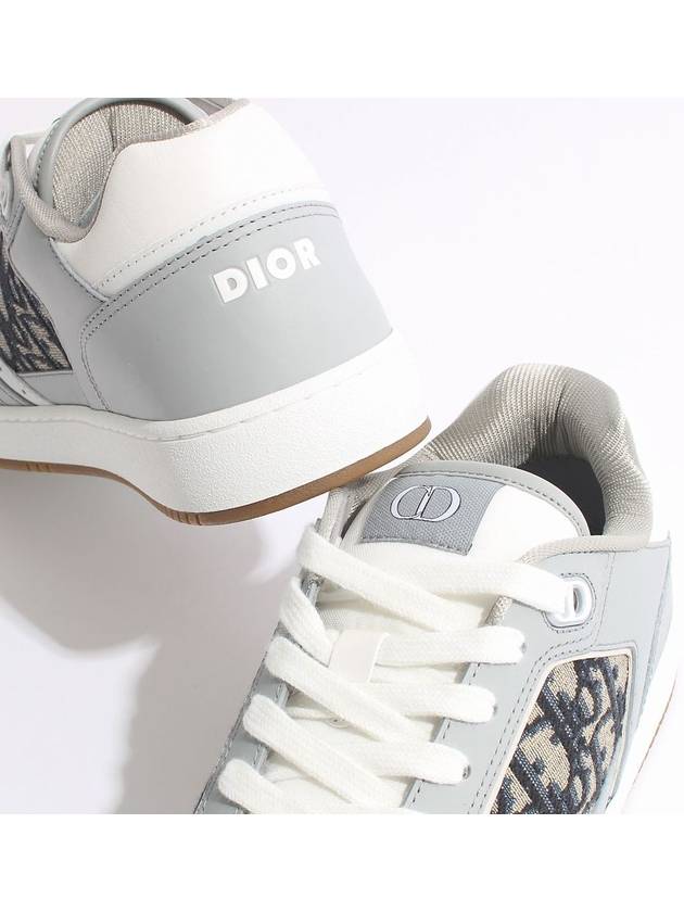 B27 Smooth Calfskin Low Top Sneakers Grey - DIOR - BALAAN 5