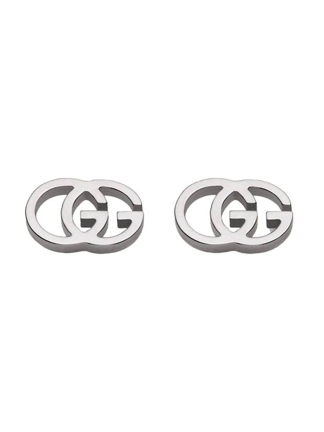 GG Running Stud Earrings Silver - GUCCI - BALAAN.