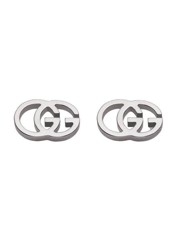 GG Running Stud Earrings Silver - GUCCI - BALAAN.