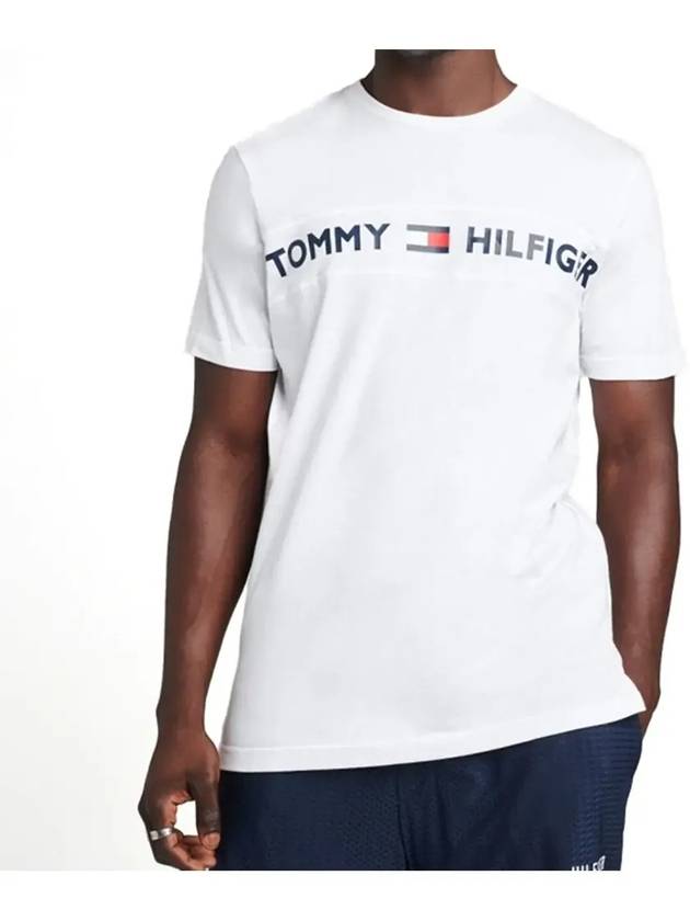 Modern Logo Crew Neck Short Sleeve T-Shirt White - TOMMY HILFIGER - BALAAN 8