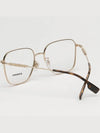 Glasses frame BE1382D 1109 metal square Asian fit gold - BURBERRY - BALAAN 4