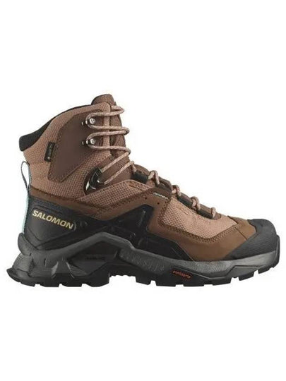 Quest Element GTX W High Top Sneakers Mocha Mousse Pewter Marine Blue - SALOMON - BALAAN 2