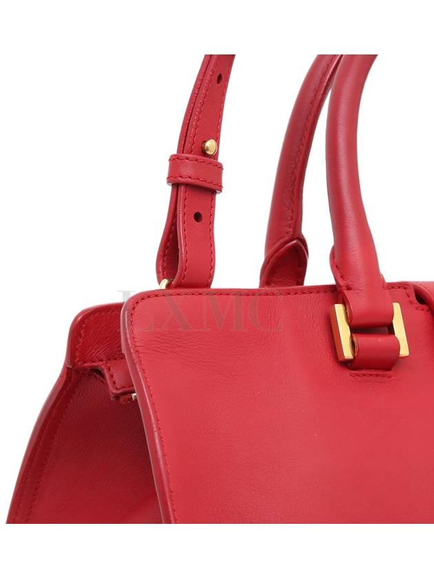 Kabachic Small Red Boston Bag 311210 - SAINT LAURENT - BALAAN 5