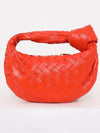 Jodie Intrecciato Small Tote Bag Orange - BOTTEGA VENETA - BALAAN 3