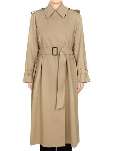 Beige Geostra double breasted trench coat GIOSTRA 001 1210094 - MAX MARA - BALAAN 1