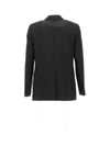 Double Breasted Smoking Jacket Black - AMI - BALAAN 3