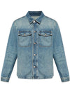 Logo Label Denim Jacket Blue - TOM FORD - BALAAN 2