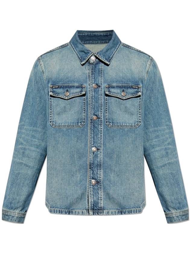 Logo Label Denim Jacket Blue - TOM FORD - BALAAN 2