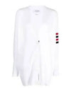 4 Bar Stripe Cardigan White - THOM BROWNE - BALAAN 2