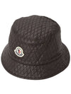 Quilted Nylon Bucket Hat Black - MONCLER - BALAAN 2