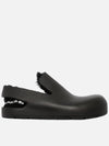 Shearling Puddle Sandals Black - BOTTEGA VENETA - BALAAN 4