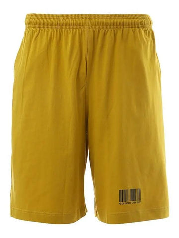 22SS VL12PA500X MUSTARD Barcode Bermuda Shorts - VETEMENTS - BALAAN 1