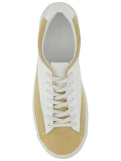 By Far Ladies Rodina Suede And Leather Low-top Sneakers In Sand, Brand Size 37 ( US Size 7 ) - BY FAR - BALAAN 2