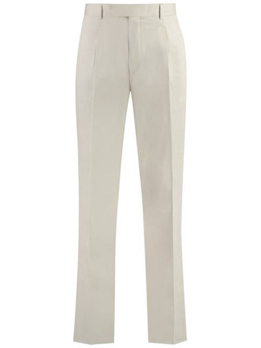 Zegna Stretch Cotton Chino Trousers - ERMENEGILDO ZEGNA - BALAAN 1