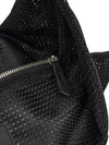 Goat mesh shoulder and cross bag travel bag black - LE MASQUE - BALAAN 7