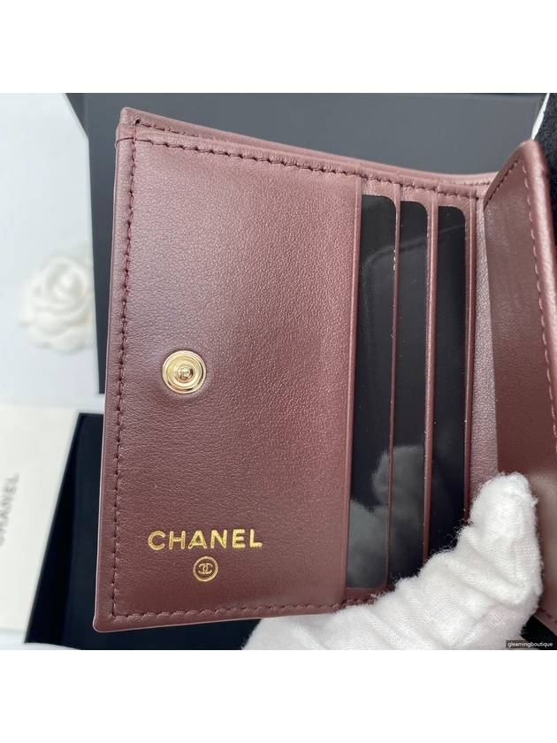 Small Flap Wallet Caviar Leather Black - CHANEL - BALAAN 11