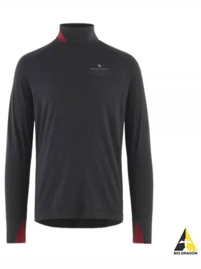 Men's Fafne Turtleneck Long Sleeve T-Shirt Raven - KLATTERMUSEN - BALAAN 2