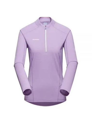 Aenergy FL ​​Half Zip-up Long Sleeve T-shirt Light Purple - MAMMUT - BALAAN 1