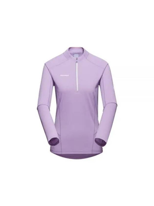 Aenergy FL ​​Half Zip-up Long Sleeve T-shirt Light Purple - MAMMUT - BALAAN 1