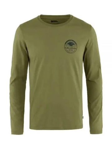 Men s Forever Nature Badge Long Sleeve Shirt Green 87303677 LS AUTUMN LEAF - FJALL RAVEN - BALAAN 1