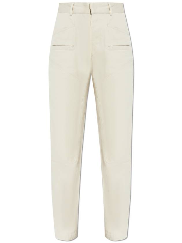 Isabel Marant Trousers Emmy, Women's, Cream - ISABEL MARANT - BALAAN 1