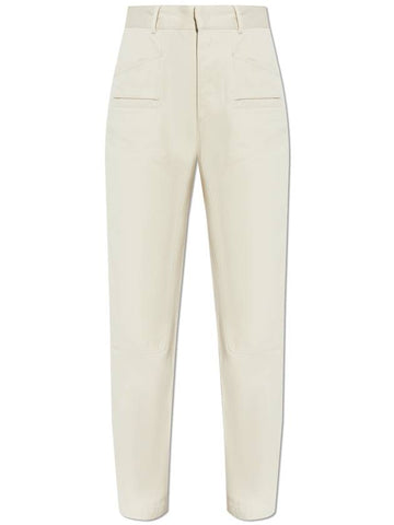 Isabel Marant Trousers Emmy, Women's, Cream - ISABEL MARANT - BALAAN 1